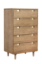 Load image into Gallery viewer, 33" Solid Wood Five Drawer Dresser - Brown