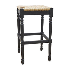 Load image into Gallery viewer, Backless Bar Height Chair With Footrest 29" - Natural and Black