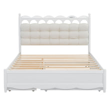 Load image into Gallery viewer, Storage Platform Bed, With 2 Big Drawers, Trundle, One Set Of Sockets & USB Ports