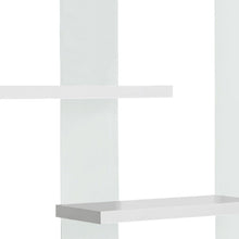 Load image into Gallery viewer, Four Tier Etagere Bookcase - White / Clear