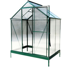 Load image into Gallery viewer, Polycarbonate house, Heavy Duty Outdoor Aluminum Walk-In House Kit With Rain Gutter, Vent And Door For Backyard Garden