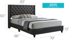 Load image into Gallery viewer, Nailhead Bed Transitional Vibrant