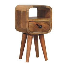Load image into Gallery viewer, 16" Solid Wood Square One Drawer Nightstand - Oak