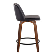 Load image into Gallery viewer, Toriano - Mid Century Modern, Fixed Height Counter Stool & Swivel And Round Footrest (Set of 2)