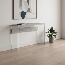 Load image into Gallery viewer, Solid Console Table - Gray And Clear