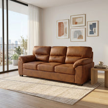 Load image into Gallery viewer, 3 Seater Sofa With Padded Armrests And Triangular Leg