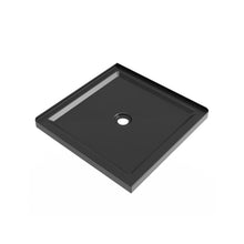 Load image into Gallery viewer, Shower Base, Anti Slip Center Drain Double Threshold - Black