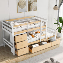 Load image into Gallery viewer, Loft Bunk Bed With Drawers And Ladder