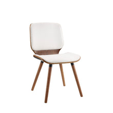 Load image into Gallery viewer, Nemesia - Accent Chair - White PU & Walnut