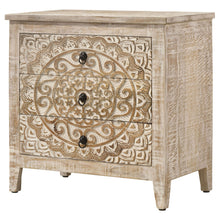 Load image into Gallery viewer, Kenzie - 3 Drawer Mandala Cabinet - White