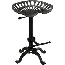 Load image into Gallery viewer, Backless Adjustable Height Bar Chair With Footrest 23" - Black