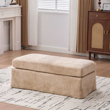 Load image into Gallery viewer, Wide Modern Upholstered Ottoman Foot Stool