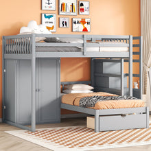 Load image into Gallery viewer, Bunk Bed With Wardrobe, Drawers