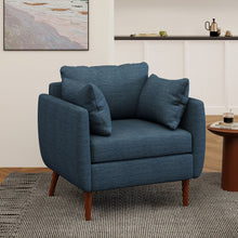 Load image into Gallery viewer, Luminate - Upholstered Fabric Club Chair With Tapered Legs And 2 Accent Pillows