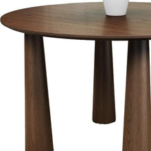 Load image into Gallery viewer, Solid Wood Round Top Dining Table - Walnut