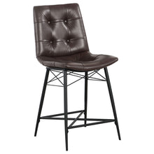 Load image into Gallery viewer, Counter Height Stools & Padded Seat (Set of 2)