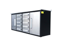 Load image into Gallery viewer, Storage Cabinets With Workbench (With 10 Drawers And 2 Cabinets)