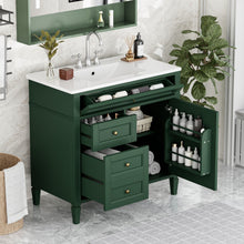 Load image into Gallery viewer, Bathroom Vanity With Top Sink, 2 Drawers And Tip Out Drawer
