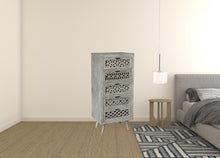Load image into Gallery viewer, Solid Wood Five Drawer Standard Chest - Gray
