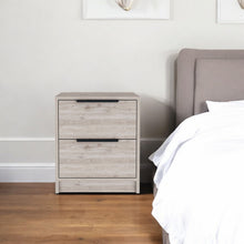 Load image into Gallery viewer, Rectangular One Drawer Two Doors Nightstand With Manufactured Wood Top - Gray