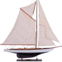 Load image into Gallery viewer, Hand Painted Model Boat (624670) - Dark Brown / Beige