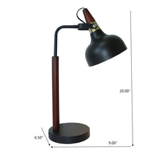 Load image into Gallery viewer, Glowlite - Table Lamp With Cone Shade - Black