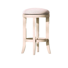 Load image into Gallery viewer, Backless Swivel Stool With Upholstered Seat