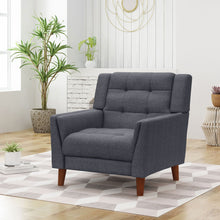 Load image into Gallery viewer, Luminaesque - Fabric Upholstered Armchair With Tufted Back