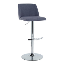 Load image into Gallery viewer, Toriano - Contemporary Adjustable Barstool With Swivel & Rounded T Footrest (Set of 2)