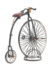 Load image into Gallery viewer, c1870 High Wheeler Bicycle Sculpture - Gray
