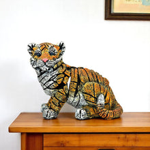 Load image into Gallery viewer, Tiger Tabletop Sculpture - Orange / White / Black