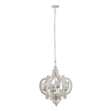Load image into Gallery viewer, Farmhouse Chandelier, 6 Light Wood Chandelier Pendant Light Fixture With Adjustable Chain For Dining Room Living Room Entryway, Bulb Not Included