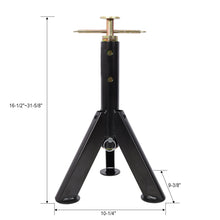 Load image into Gallery viewer, RV Adjustable Telescoping Stabilizer Jack Stand Supports Stabilizer, 16" To 30" (Set of 2) - Black