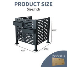 Load image into Gallery viewer, Air Conditioner Fence For Outdoor Units, Metal Privacy Fence Cover, Perfect To Conceal Air Conditioning Units, 3 Fence Panel