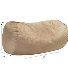 Load image into Gallery viewer, Jasper - Traditional Cylindrical Suede Bean Bag