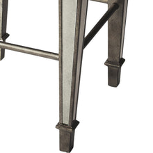 Load image into Gallery viewer, Backless Counter Height Bar Chair - White / Silver