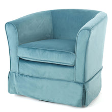 Load image into Gallery viewer, Zeniqua - Upholstered Velvet Swivel Chair With Loose Cover