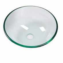 Load image into Gallery viewer, Artistic Tempered Glass Vessel Sink With Pop Up Drain