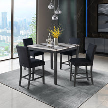 Load image into Gallery viewer, Leoncia - Bar Table And 4 Bar Stools - Espresso / White