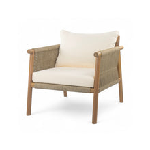 Load image into Gallery viewer, Modern Outdoor Woven Lounge Chair With Solid Frame And Cushions