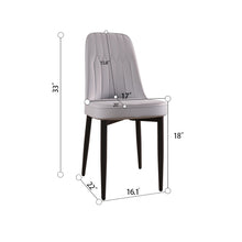 Load image into Gallery viewer, Modern Dining Chair With Cushions And Metal Legs