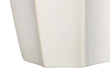 Load image into Gallery viewer, 27" Ceramic Geometric Table Lamp With Drum Shade - Cream