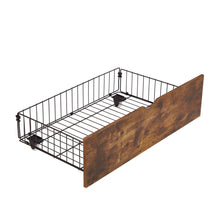 Load image into Gallery viewer, Modern Style Full Bed Drawers With Wheels Storage Solution - Brown / Black
