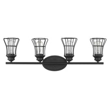 Load image into Gallery viewer, Piers 4-Light Vanity - Matte Black