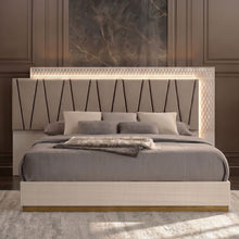 Load image into Gallery viewer, Stanley - Bed With LED Upholstered Headboard