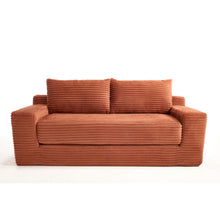 Load image into Gallery viewer, Convertible Loveseat Sofa Bed With Memory Foam & Steel Frame