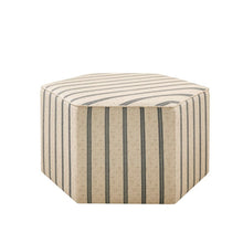 Load image into Gallery viewer, Accent Ottoman Printed Stripe