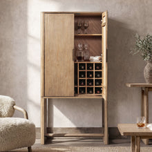 Load image into Gallery viewer, Nolan - Bar Cabinet With Wine Storage - Brown