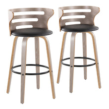 Load image into Gallery viewer, Cosini - Mid Century Modern Fixed Height, Barstool & Swivel And Round Footrest (Set of 2)