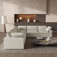 Load image into Gallery viewer, Blend Modular L Shaped Five Piece Corner Sectional - Khaki